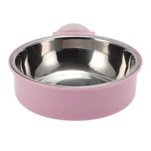 Thickening Hanging Dog Bowl for Indoor and Outdoor Large Pink